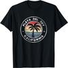 Playa Del Rey California Sunset Palm Trees Beach Retro T-Shirt