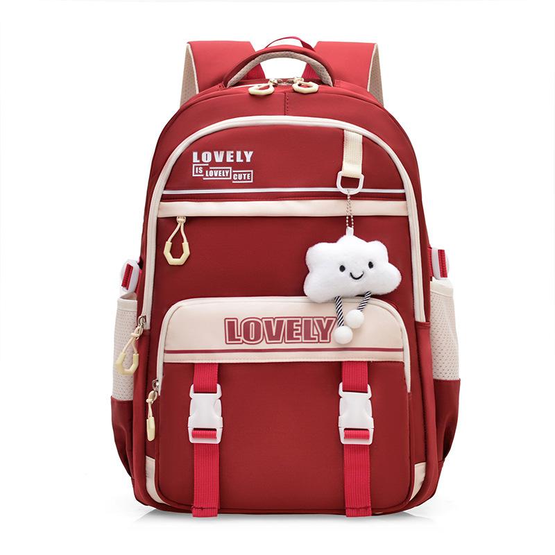 Simple Backpack Girl New Cute High-value Schoolbag Student Large-capacity Backpack
