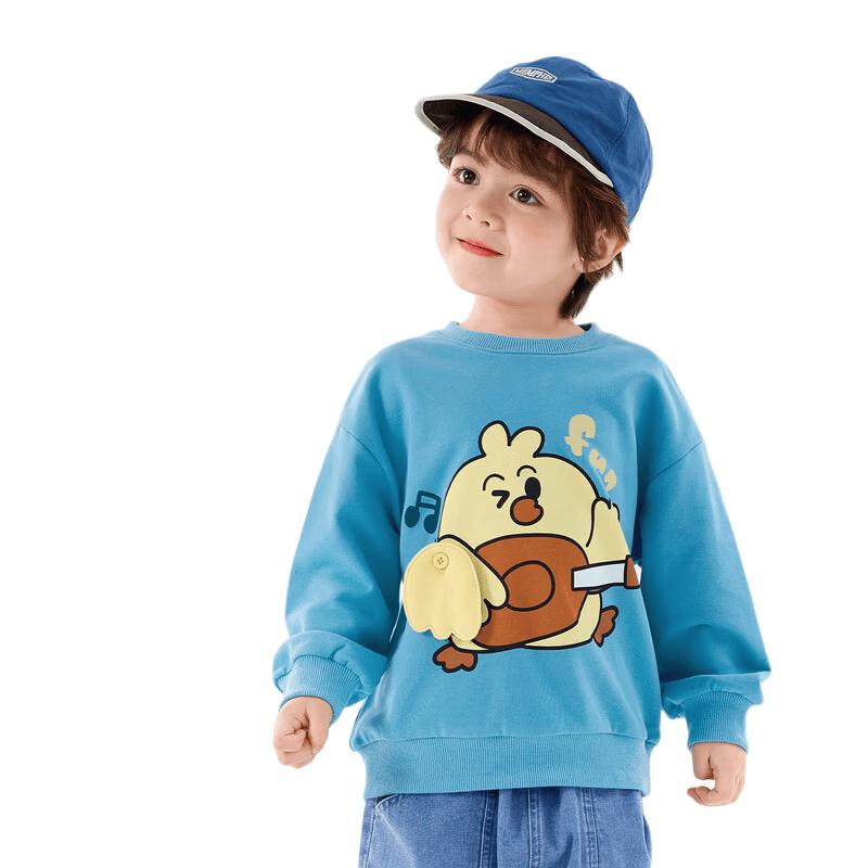Dudu Home Kids' Cartoon Crew Neck Sweatshirt