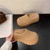 Thick bottom heightening lazy Boken slippers women's 2025 summer new Korean version fashion casual bag head half slippers outer wear