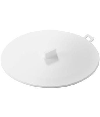 Yamazaki Tower Magnetic Soaking Cap, White, W17 X D17.9 X H1.5cm, Floating Silicone Sink Lid, 1316