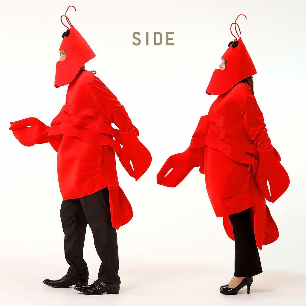 Halloween Funny Mascot Lobster Shrimp Costume [monoii] Cosplay, Costume,