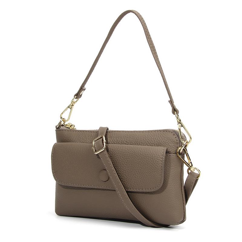 Genuine Leather Handbags Luxury Brand Women Crossbody Bag Designer Cowhide Messenger Bags Ladies Shoulder Bag Small Phone Wallet