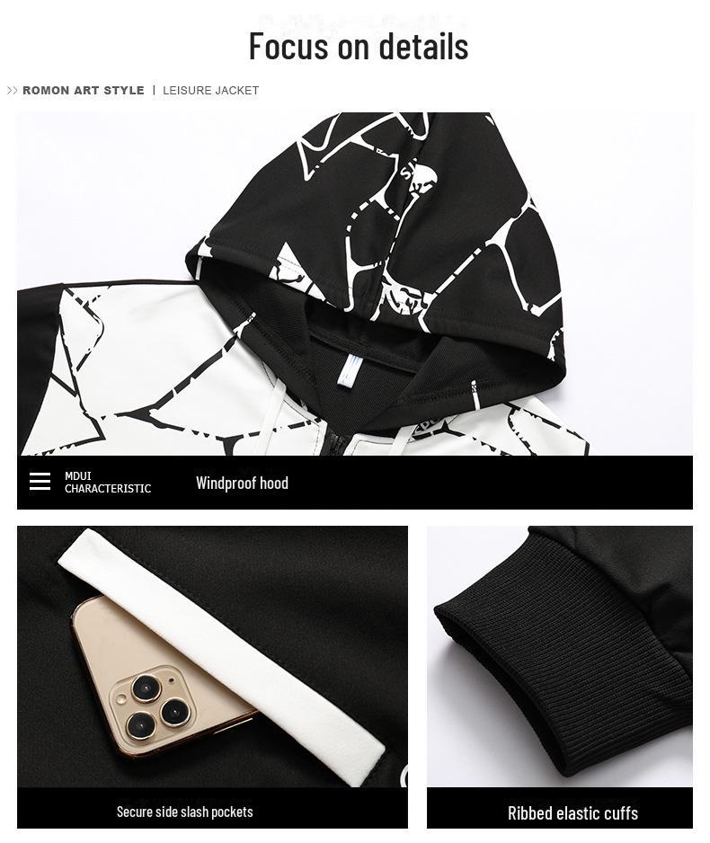 2024 Men's Trendy Autumn Sweater Suit: Youthful High School Style