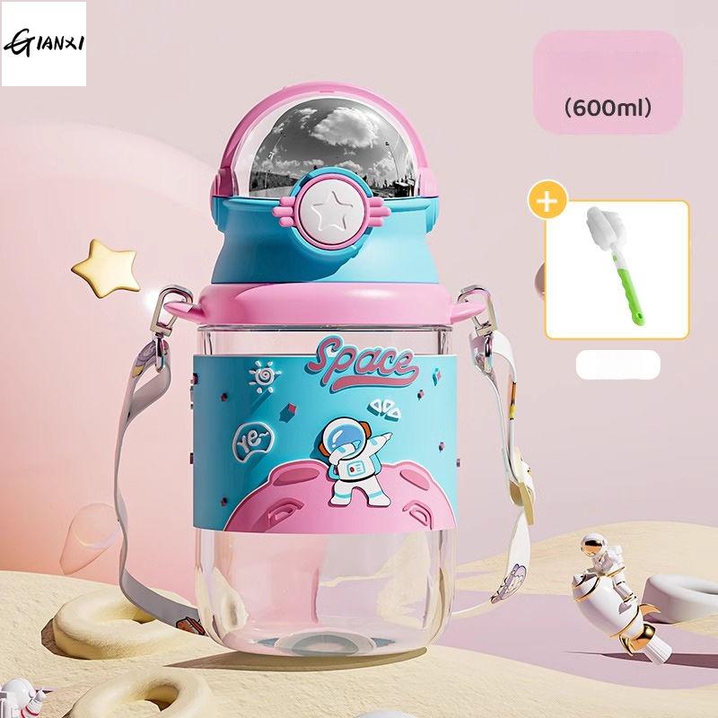 

600 мл портативные пластиковые стаканчики с крышкой и соломинкой дома и кухни кофе бутылка для воды походная кружка термос напитки товары