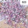 Yantuo 1000g Mixed Packaging Flat Back Pearls Resin Rhinestone Jelly Rhinestones Bulk Abs Loose Pearl for DIY Decoration
