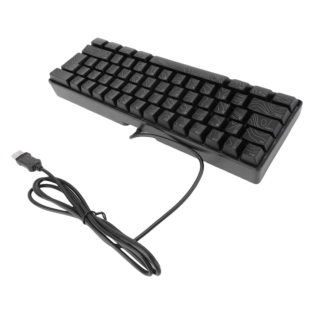 Tastatură Gaming RGB cu 61 de taste 60% Mecanică cu Iluminare RGB Design Ergonomic Tastatură cu Fir