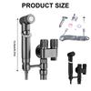 Handheld Bidet Sprayer Attachment Bidet Toilet Sprayer with Double Outlet Valves Washing Toilet Accessories Easy to Use