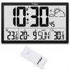 Weather Station Clock - GreenBlue - GB218 - Wireless Outdoor Sensor - Alarm with Snooze - DCF