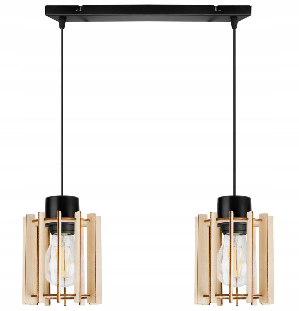 MODERN WOODEN LED CEILING HANGING LAMP