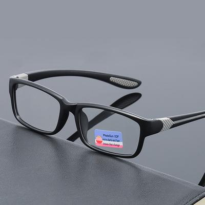 Men's Reading Glasses Fashionable Color Blocking Presbyopia Glasses Leisure Decorative Glasses