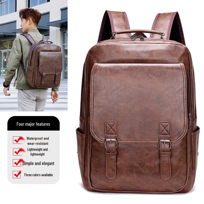 KAMUANG Leder-Rucksack für Herren