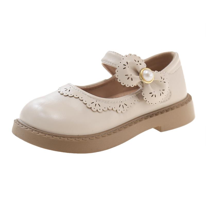 New Spring and Autumn Simple and Fashionable Girls Soft-soled Performance Leather Shoes