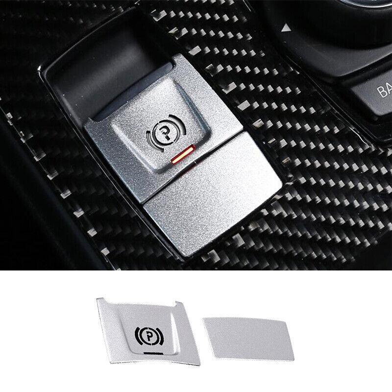 Fit For BMW X2 F39 2018- Silver Aluminum Console Electronic Handbrake Trim