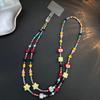 Handmade Bead Children's Fun Mobile Phone Diagonal Cross Chain Star Hanging Rope Ccd Camera Pendant