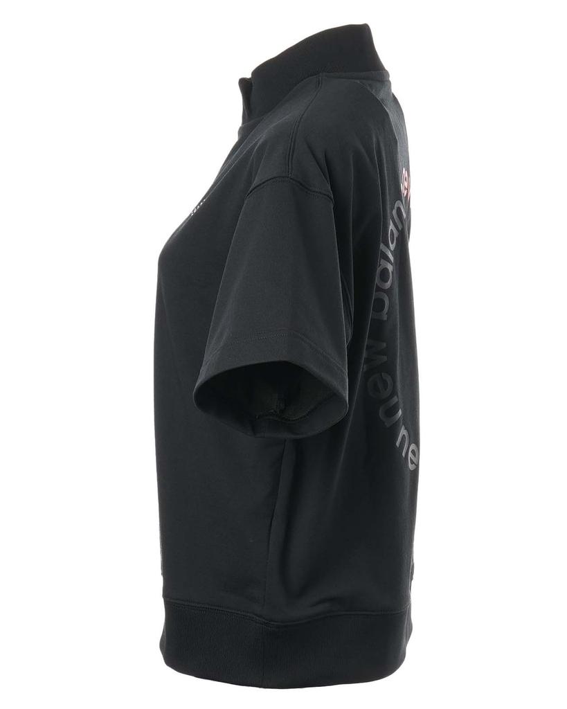 Golf Short Sleeve Mock Neck Sweatshirt for 0 [New Balance] Women's (Stretchy/Suitable Setup) / 012-5164501 010_Black [S]