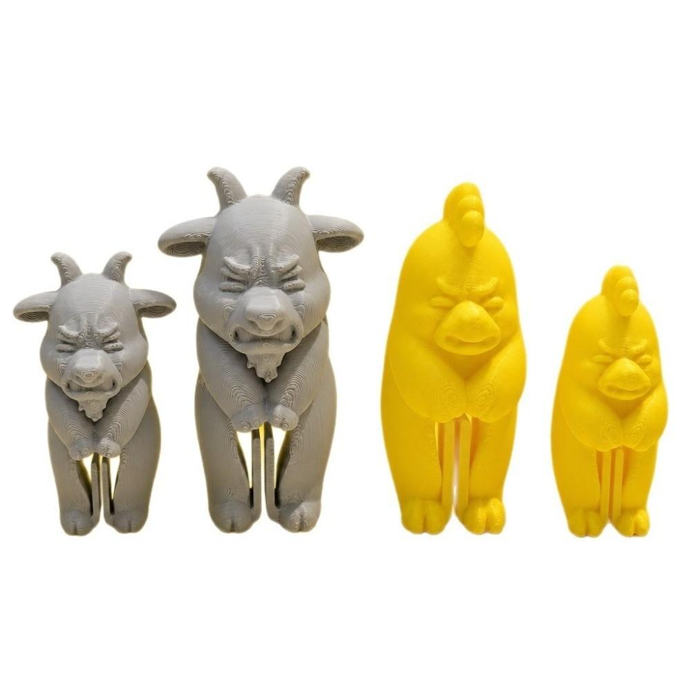2pcs Sheep Bag Sealing Clips 3D Printed Magnet Food Clips Food Sealer Clips Airtight Seal