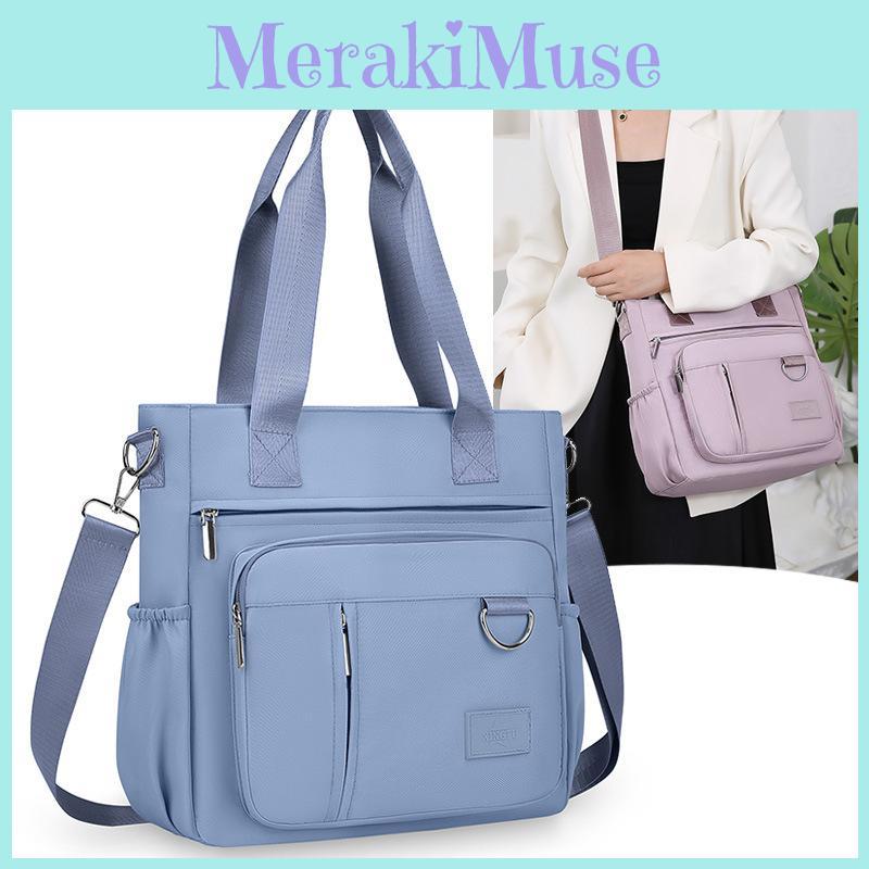 Nylon Bag For Women With Multiple Pockets And Zipper Closure For Daily Use