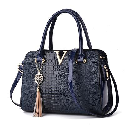 Women's Crocodile Pattern Handbag and Purse Shopper Crossbody Bags for Women Work PU Leather Tote Top Handle Satchel Shoulder Bags