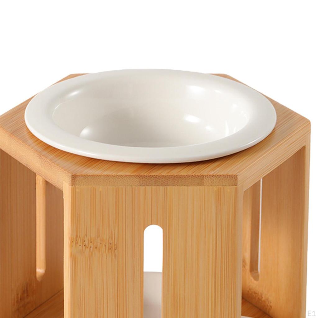 Rustic Bamboo Essential Oil Burner Wax Melt Warmer Table Centerpiece Wooden Candles Stand Tealight