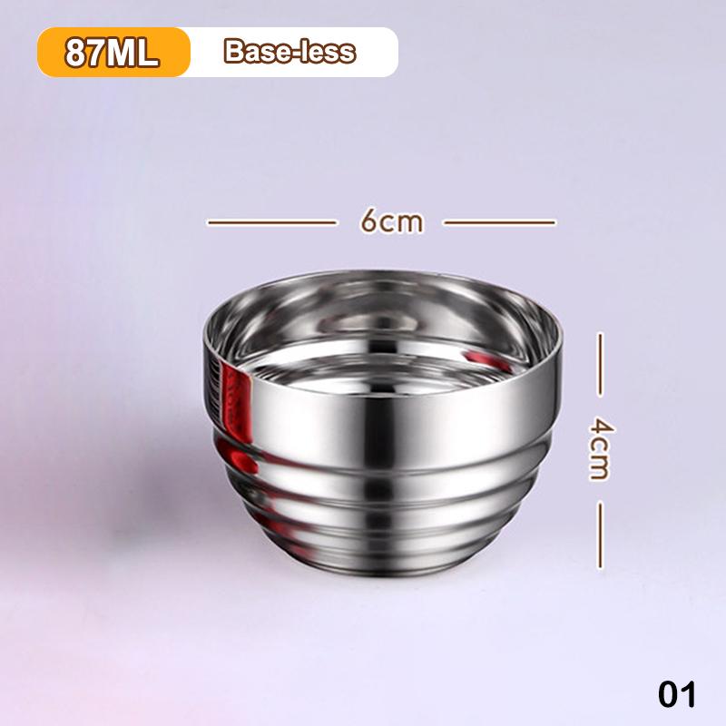 

304 Stainless Steel Salad Cup Smoothie Cup Fruit Yogurt Snack Bowl Ice Cream Cup Food Containers Retro Dessert Bowl Household 1