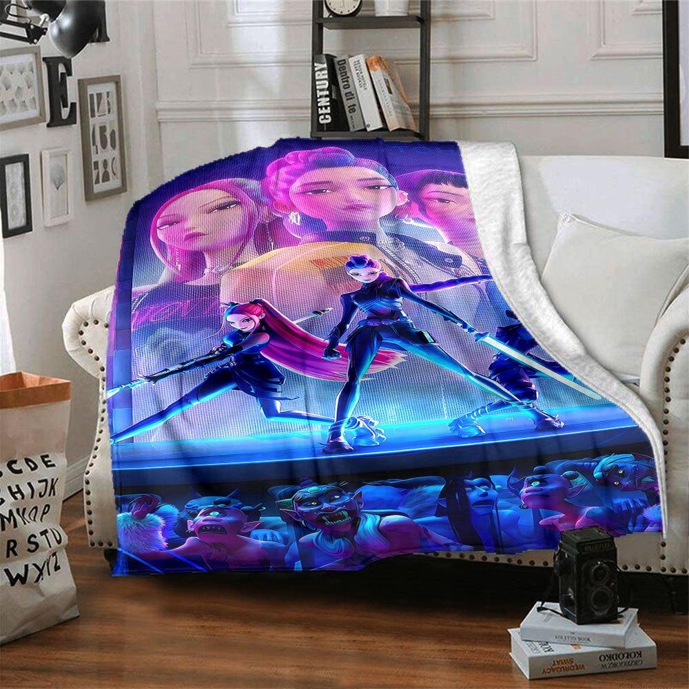 1pc hunter x (9) Blanket Soft Warm Throw for Home, Office, Travel All Season Cozy Bedding Gift, Office Cozy AccessoryB09