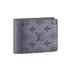 Multiple Classic Monogram Canvas Coated Taïga Leather Wallet Men Wallet Gray Black M30843