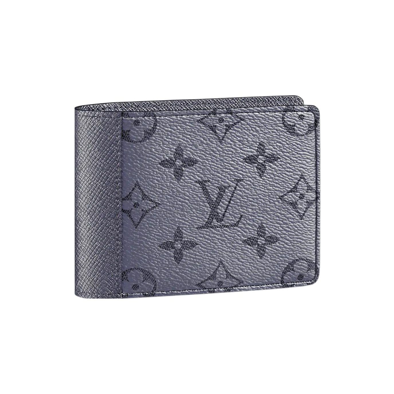 

Гаманець Louis Vuitton Multiple Classic Monogram Canvas Покритий Шкірою Taïga Чоловічий Гаманець Сірий Чорний M30843 Gift Set(Basic Set+Box+Shopping Bag)