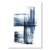 Abstraktes, modernes, minimalistisches Poster, blaues Graffiti, lässig, einfach, frisch, Druck auf Leinwand, Bild für Wohnzimmer, Schlafzimmer, Arbeitszimmer, Dekoration