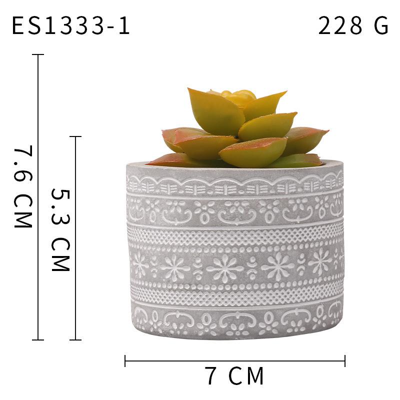 

Имитация Суккулента Керамический Горшок Бонсай, Свежее Украшение для Дома и Офиса, Имитация Горшка Es1333