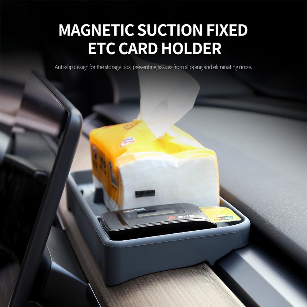 Protiskluzový panel pro úložný prostor do auta, držák na klíče od brýlí, úložný box na středovou konzolu, úložný box do palubní desky auta pro Tesla Model 3 Y