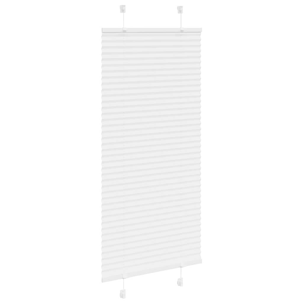 Roleta Plisowana Biała 55X150 Cm Szerokość Tkaniny 54,4Cm