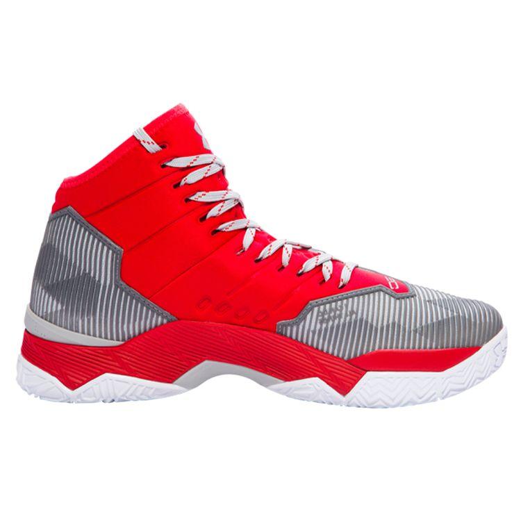 Under Armour Curry 2.5 Men Sneakers Red Aluminium White 1274425-600