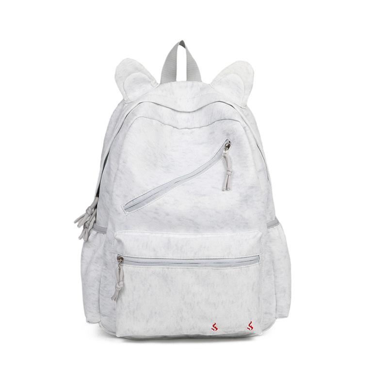Schoolbag1011 New Korean Style Relaxed Simple Double Shoulder Backpack Japanese Style School Bag High Aesthetic Backpack for Middle and University