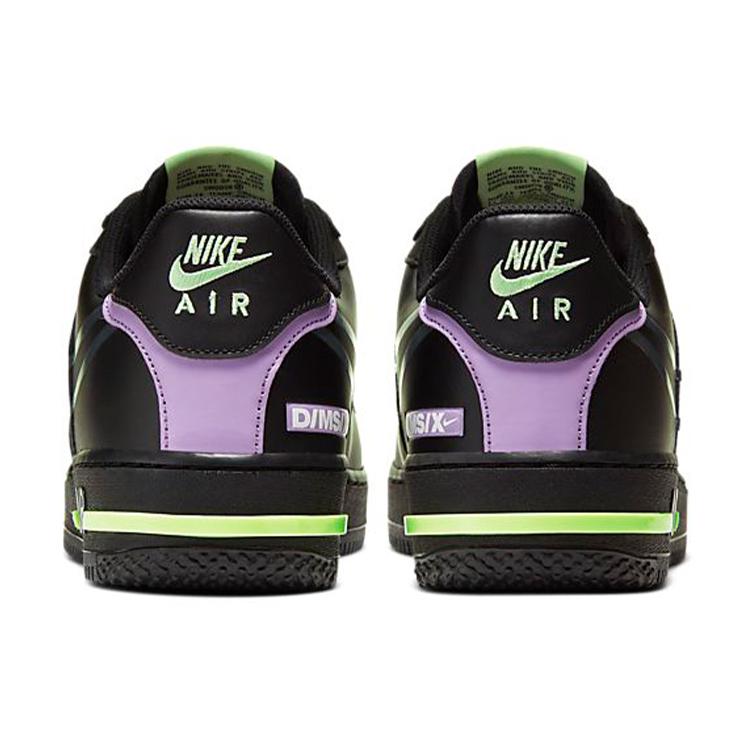 Nike Air Force 1 React Black Violet Star Barely Volt CD4366-001
