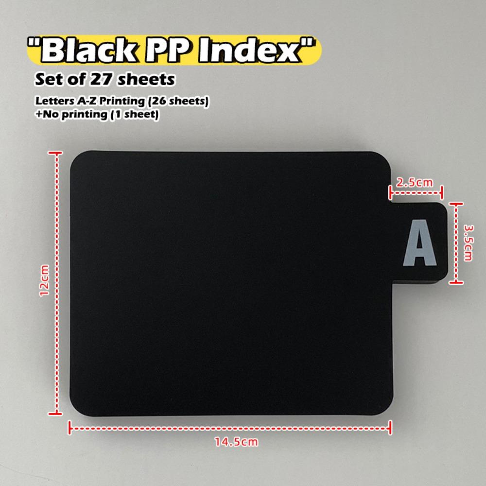 

26 Pcs Paper Alphabetical Dividers With Alphabet A-Z Bookmark Gifts Stationery 1