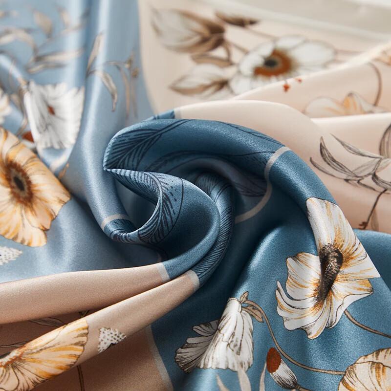 Hengyuanxiang New Chinese Style Silk Square Scarf