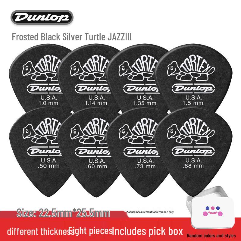 Dunlop Jazz3 Electric Guitar Pick - Genuine Small Turtle Jazz 3-Speed Bass Pick