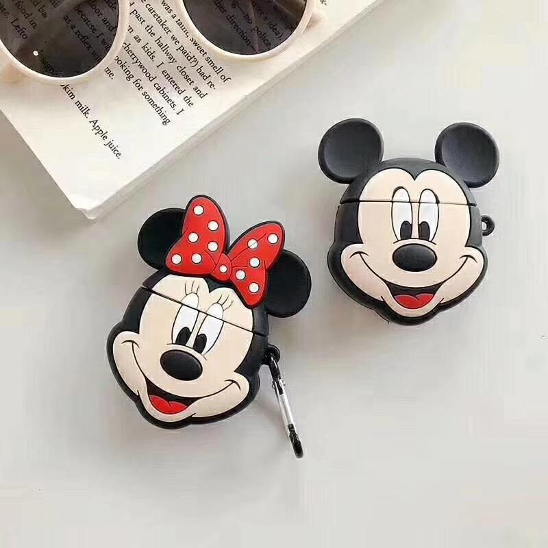 Cute Mickey Apple AirPods Pro Apple Bluetooth Headset Case 1/1 Generation Cartoon Case for Couples