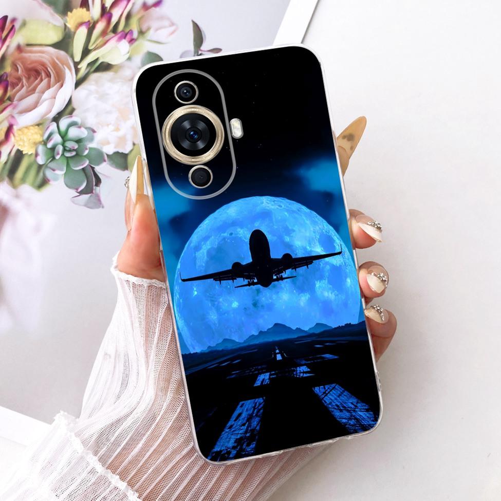 Clear Case For Huawei Nova 11 Pro Cover Aesthetic Luxury Cute Fashion Flowers Funny Painted Casing For Huawei GOA-AL80 GOA-LX9