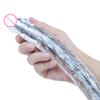 Flexible Double Headed Dildo, Realistic Bendable Strap-On Toy for Couples, Waterproof Long Curved Anal Vaginal Massager