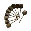 10 Pieces Copper Hair Clip Pin Filigree DIY Findings