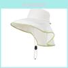 Summer Outdoor Sun Hat With Wide Brim And Neck Shield For Men Women