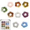 Resin Flower Pendant Hollow Five Petal Floral Charm Jewelry DIY Supplies for Necklace Bracelet Earring Jewelry Making