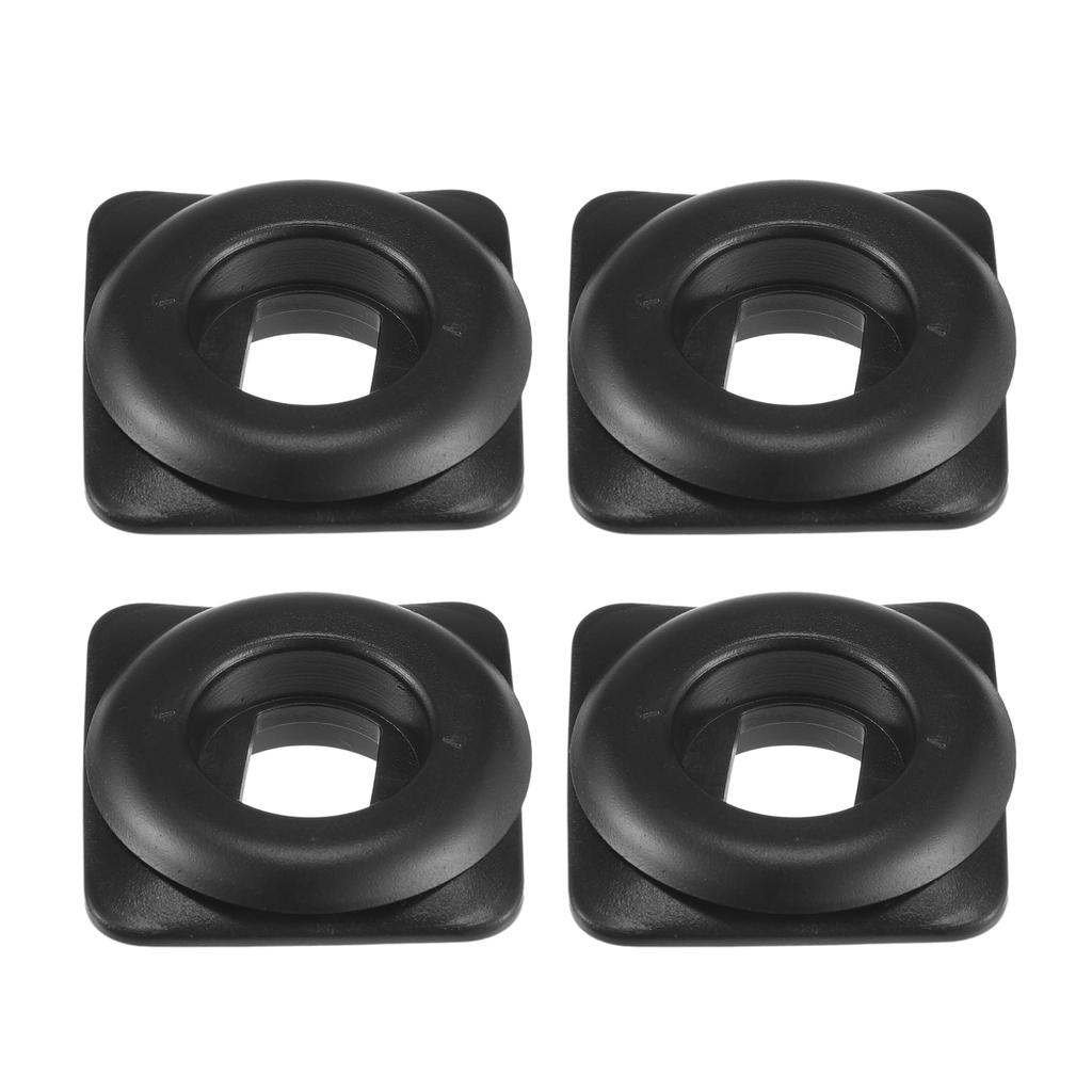 VekAuto Honda and Acura 4 Pack Car Holder Retainers with Non-Slip Plastic Black Floor Mat Retainers for Durability