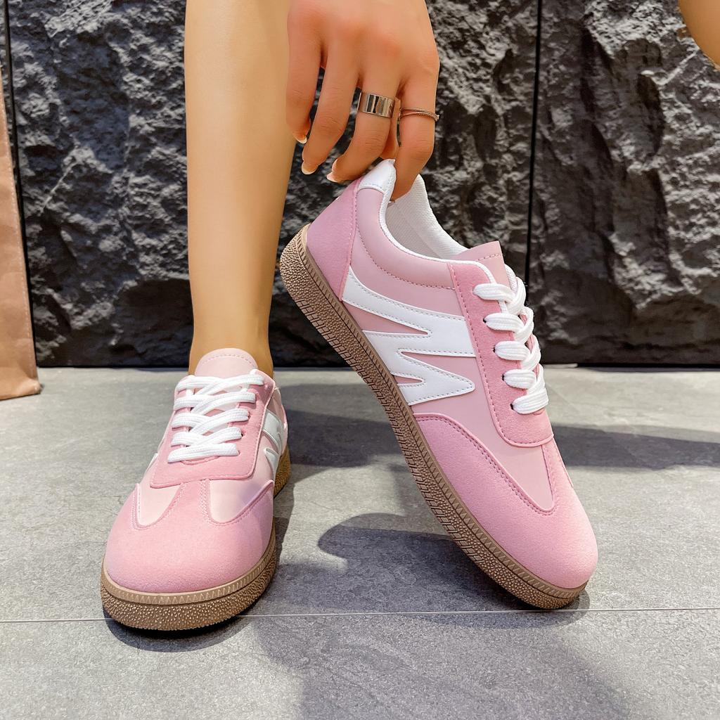 Women's Retro Large Size Deqin Shoes Breathable Flat Bottom Board Casual Shoes Spring Summer New Style Versatile White Sneakers