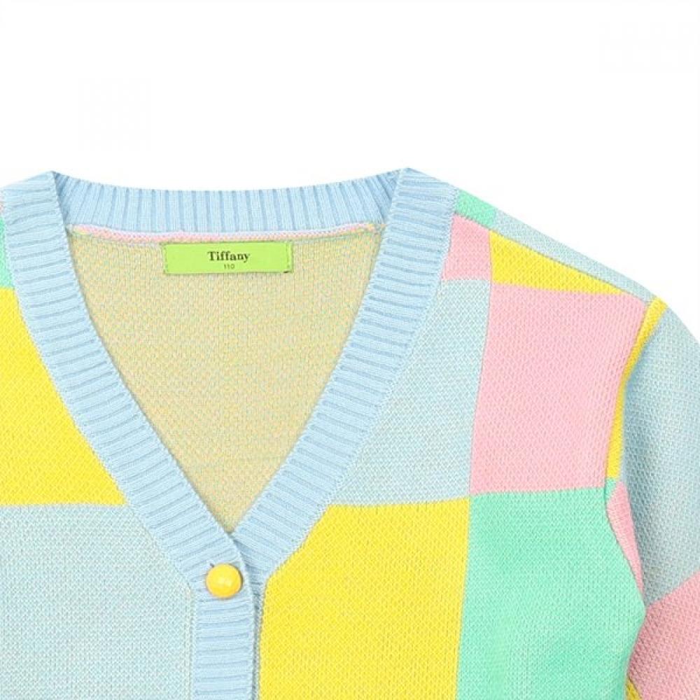 Tiffany Block Knit Cardigan T31kcw021