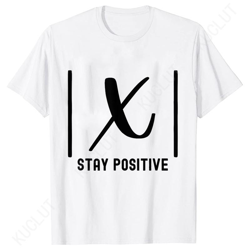 S5XL Best Funny Math Teacher Joke Fun Stay Positive TShirt Unisex Shirts For Men Fashion Clothing Streetwear Graphic T Shirts
