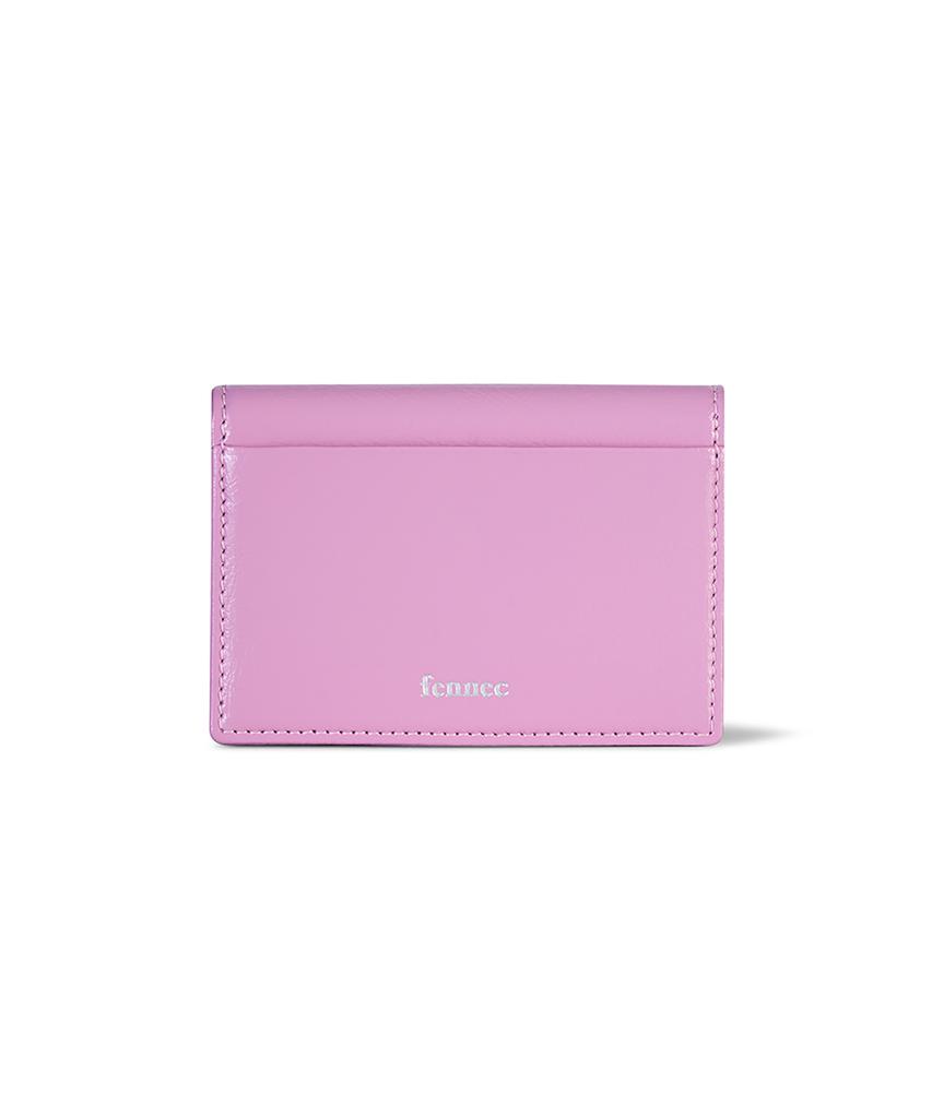 Fennec Crinkle Triangle Accordion Pocket - Lilac Pink