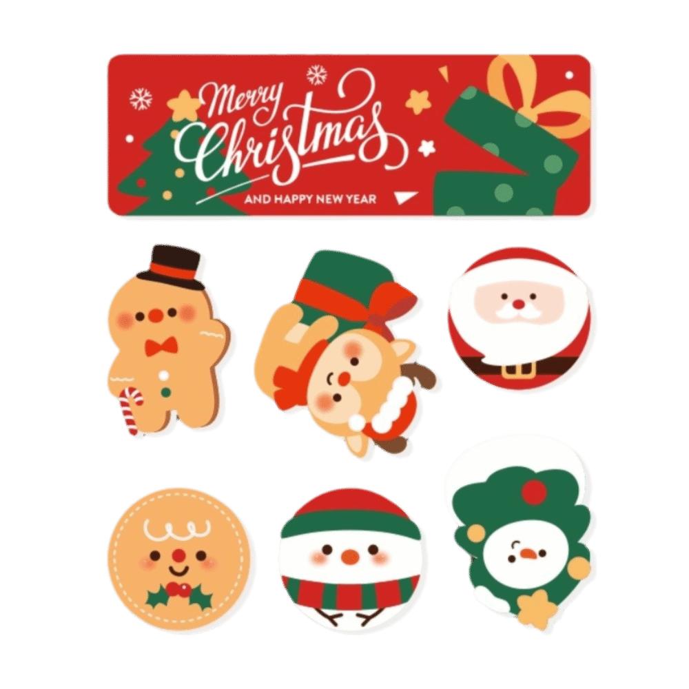 Santa Soft Magnetic Sticker Decal Soft Refrigerator Decor Cute Christmas Fridge Magnet  New Year
